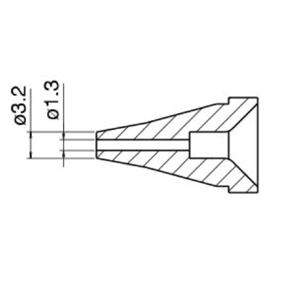 Entlötdüse Serie N60, 1,3 mm Entlötdüse Serie N60, 1,3 mm-Beschreibung lesen