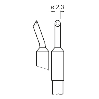 Lötspitze Serie C245 Sondertypen, C245764/ Ø0,5 mm, Fine Pitch-Beschreibung lesen
