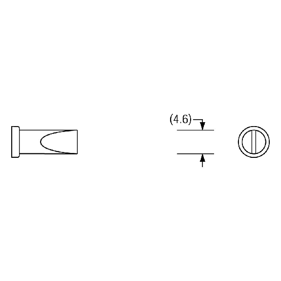 Lötspitze für  Serie LT, Meißelform, LT A/1,6 x 0,8 mm, gerade-Beschreibung lesen