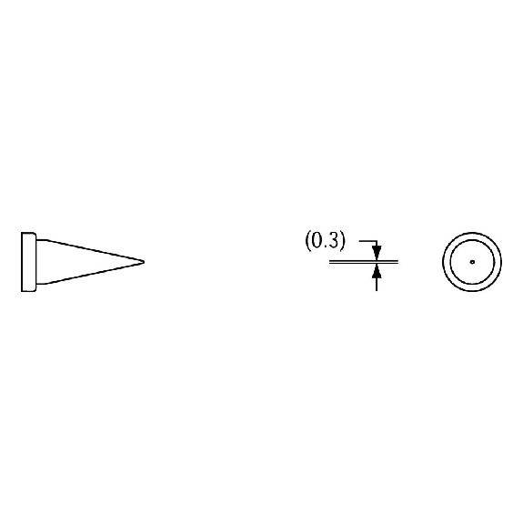 Lötspitze für Serie LT, Rundform, LT 1/0,25 mm, spitz Lötspitze für Serie LT, Rundform, LT 1/0,25 mm, spitz-Beschreibung lesen