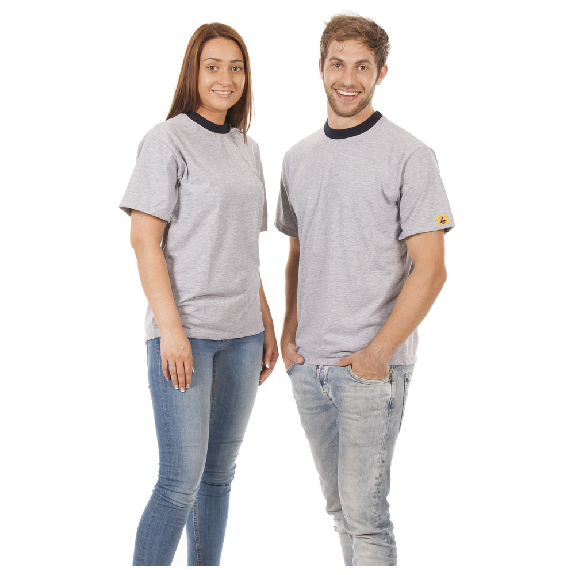 T-shirt ESD-T chauffeur, taille L, couleur gris-Leggi tutto