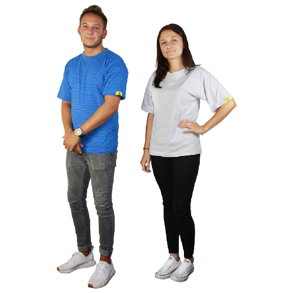 ESD-T-Shirt, S, blau-Beschreibung lesen