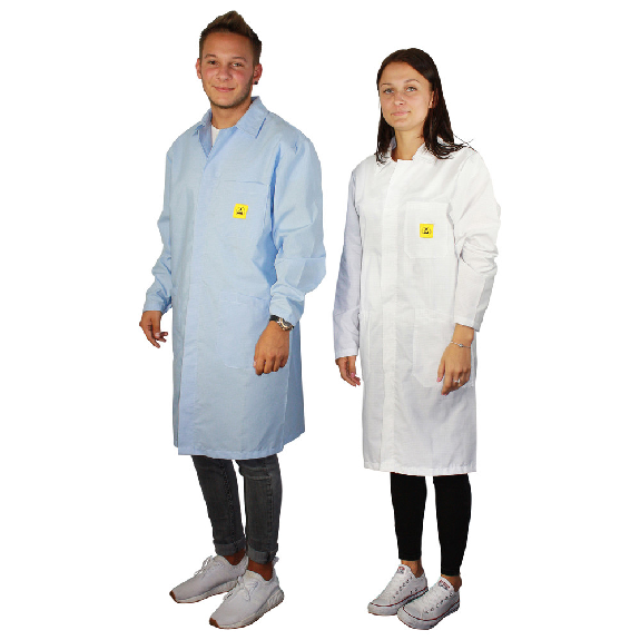 ESD-Arbeitsmantel AM-156, ESD, 2XL, weiß-Beschreibung lesen
