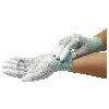 ESD-Handschuhe, PU-beschichtete Fingerkuppen, XS, Carbonfaden