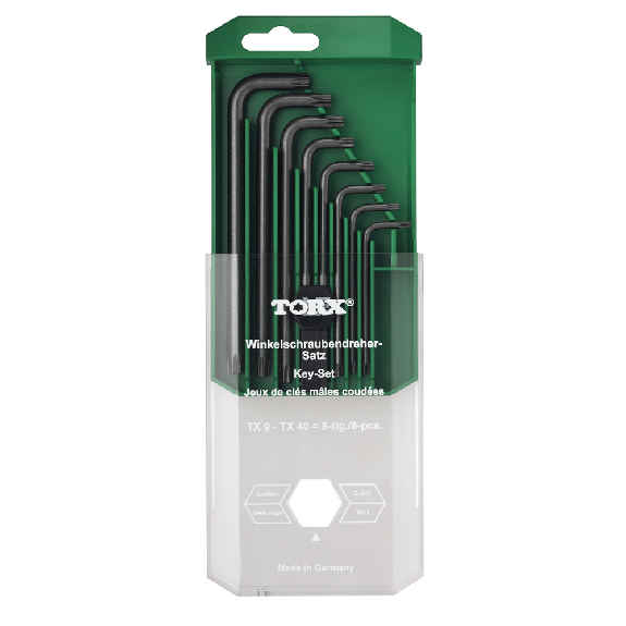 Torx-Winkelschraubendreher-Satz, T 9-T 40 Torx-Winkelschraubendreher-Satz, T 9-T 40-Beschreibung lesen