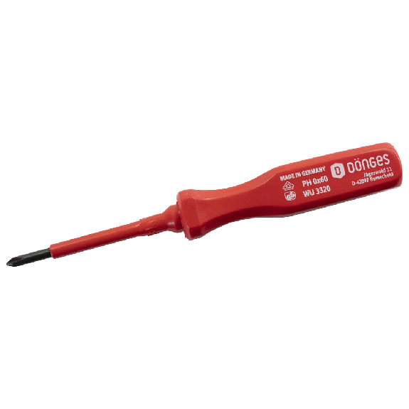 Kreuzschlitz-Schraubendreher, VDE-isoliert, DIN 7438, PH 1, 80 mm-Beschreibung lesen