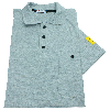 ESD-Polo-Shirt, mit grauem Kragen, L, blau
