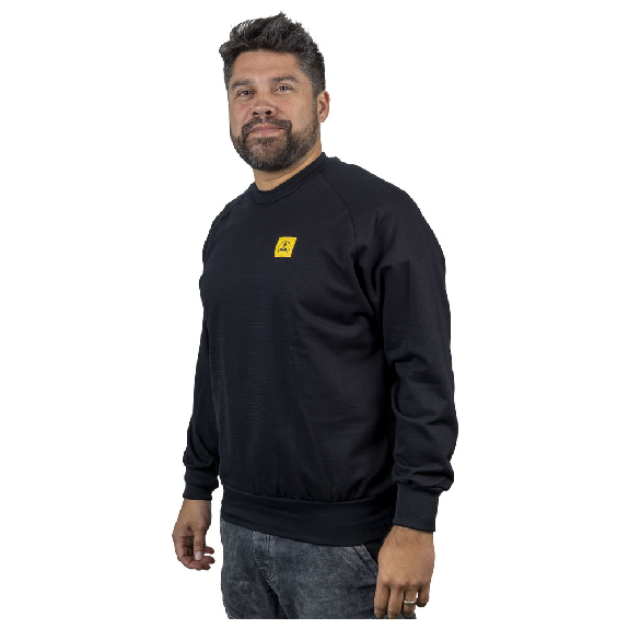 ESD-Sweatshirt, Rundhalsausschnitt, S, schwarz-Beschreibung lesen