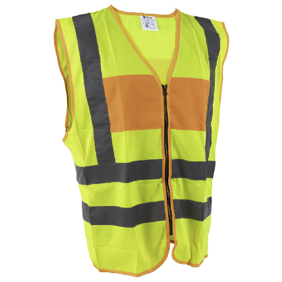Signalweste, Feuerwehr (vorne + hinten), gelb/orange-Beschreibung lesen