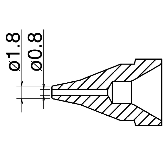 Entlötdüse Serie N61, Ø 1,3 mm, Typ S-Beschreibung lesen