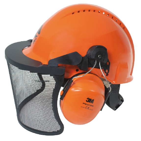 Casque de travailleur forestier 3M-Leggi tutto