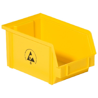 Sichtlagerkasten ESD IDP-STAT 235 x 145 x 125 mm gelb-Beschreibung lesen