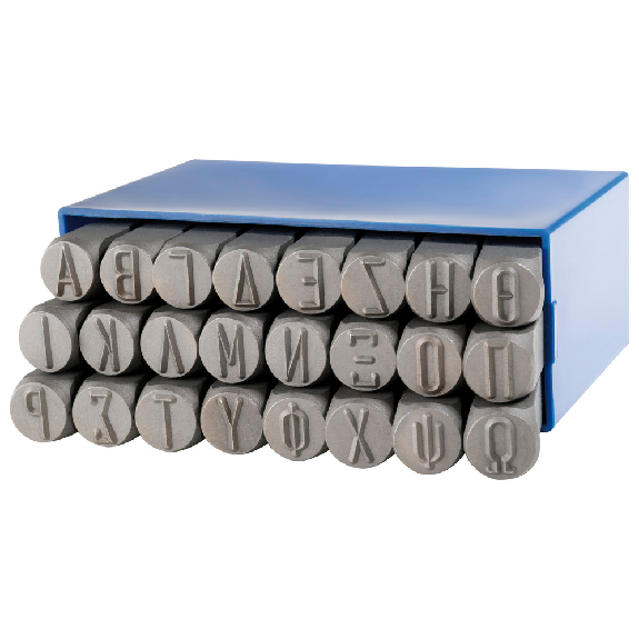Dönges Set Lash Set Greek Round, 24 Part, A-O, Hauteur de police 8 mm-Leggi tutto
