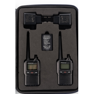 Dynascan AD-09+ Plus pareja walkies PMR-446 con maletín-Leer más