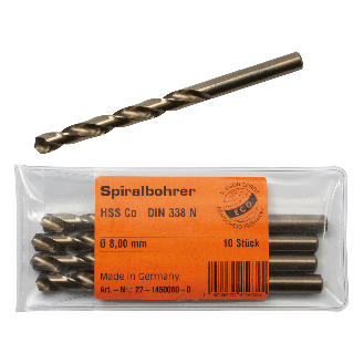 HSS-Spiralbohrer Co 5%, Ø 3,0 mm-Beschreibung lesen