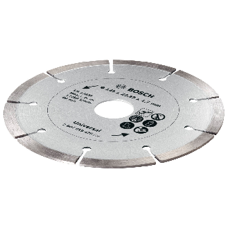 Diamanttrennscheibe für Baumaterial, 125 mm-Beschreibung lesen