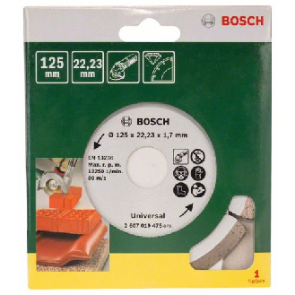 Diamanttrennscheibe für Baumaterial, Durchmesser: 125 mm-Beschreibung lesen