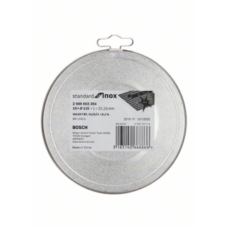 Bosch Trennscheibe gerade Standard for Inox - Rapido WA 60 T BF, 115 mm,-Beschreibung lesen