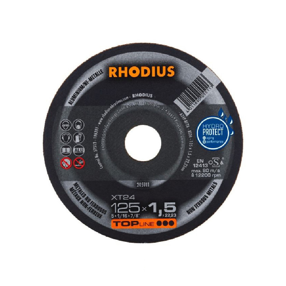 Rhodius Rhodius XT 24 | 125x1,5x22,23 mm Trennscheibe Optimiert Fur Aluminium-Leer más