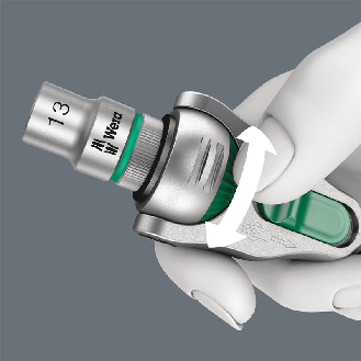 Wera 8000 C SB Zyklop Speed-Knarre mit 1/2&quot;-Antrieb, 1/2&quot; x 277 m-Beschreibung lesen