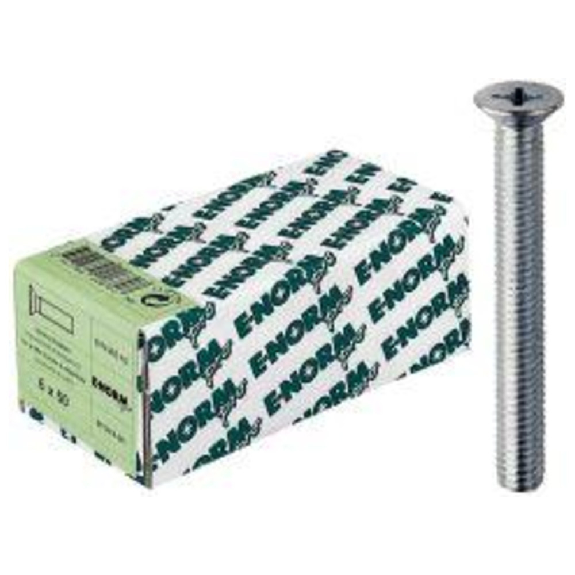 E-Normalpro Hexagon Vis DIN 965, acier inoxydable A2, pH, M5 x 16 mm-Lire la description
