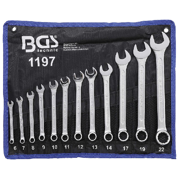 Ringmaulschlüssel-Satz, DIN 3113-A, 12-teilig, 6-22 mm-Beschreibung lesen