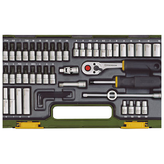mechaniktz mit Knüppelratsche, 1/4 ", 50-teilig-Beschreibung lesen