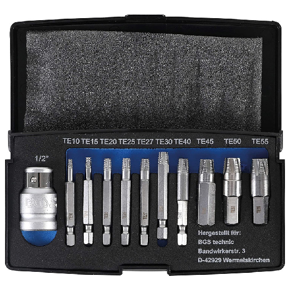 Schraubenausdreher-Satz, T-Profil (Torx), 11-teilig, T10-T55-Beschreibung lesen