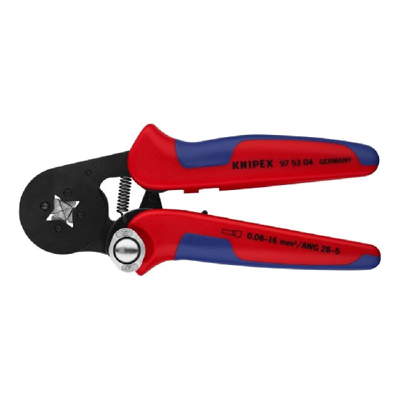 Knipex auto-ajustement des pinces de sertissage pour les manches d'extrémité en fil-Lire la description
