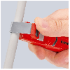 KNIPEX 16 20 28 SB Abmantelungswerkzeug mit Schleppklinge schlagfestes Kunststoffgehäuse 130 mm KNIPEX 16 20 28 SB Abmantelungswerkzeug mit Schleppklinge schlagfestes Kunststoffgehäuse 130 mm