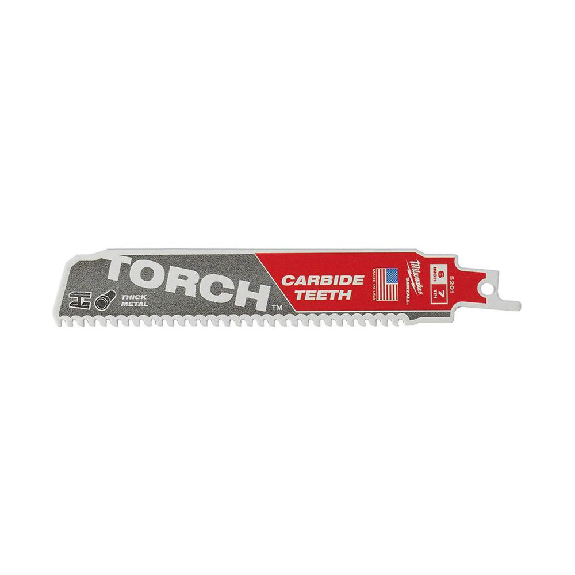 HM Säbelsägebatt Torch 150 x 7 mm Milwaee VE à 1 Stück für Metall, HM-bestückt HM Säbelsägebatt Torch 150 x 7 mm Milwaee VE à 1 Stück für Metall, HM-bestückt-Beschreibung lesen