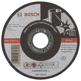 Trennscheibe Expert for Inox, o AS 60 T INOX BF, 115 x 1,0 mm-Beschreibung lesen