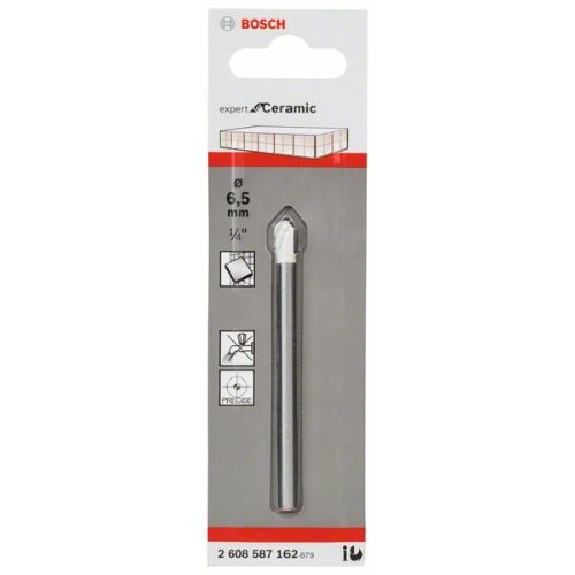 Fliesenbohrer CYL-9 Ceramic, 6,5 x 80 mm Fliesenbohrer CYL-9 Ceramic, 6,5 x 80 mm-Beschreibung lesen