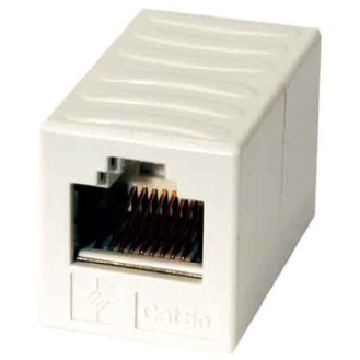 Doppelkupplung RJ45 Cat. 6 STP, alpinweiß-Beschreibung lesen