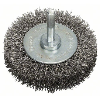 Scheibenbürste, Edelstahl, gewellter Draht, 70 mm, 0,3 mm, 15 mm, 4500 U/ min-Beschreibung lesen