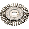Rundbürste Stahldraht 125x6mm gezopft