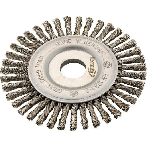 Format brosse ronde fil d'acier 178x6mm tressé-Leggi tutto