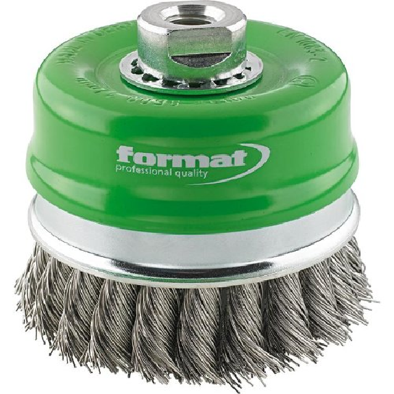 Topfbürste rostfrei M14 80x0,50mm gezopft-Beschreibung lesen