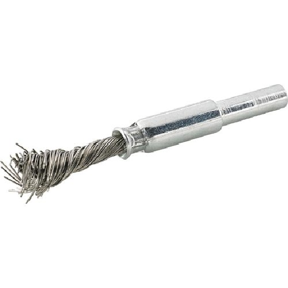 Pinselbürste rostfrei 6mm 10x25x0,35mm gezopft-Beschreibung lesen