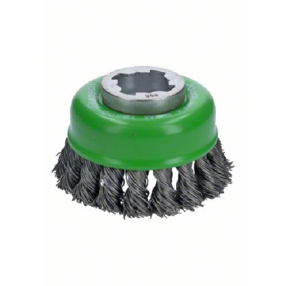 Brosse coupe X-LOCK 75 mm, fil inox tressé 75 mm, 0,5 mm-Leggi tutto