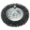 Scheibenbürste, Stahl, gewellter Draht, 75 mm, 0,2 mm, 10 mm, 4500 U/min