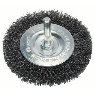 Scheibenbürste, Stahl, gewellter Draht, 75 mm, 0,2 mm, 10 mm, 4500 U/min-Beschreibung lesen