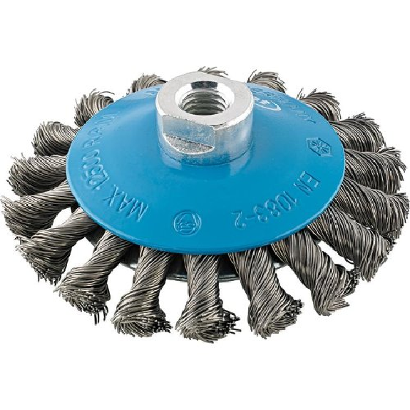 Format brosse conique fil d'acier M14 115mm torsadé-Leggi tutto
