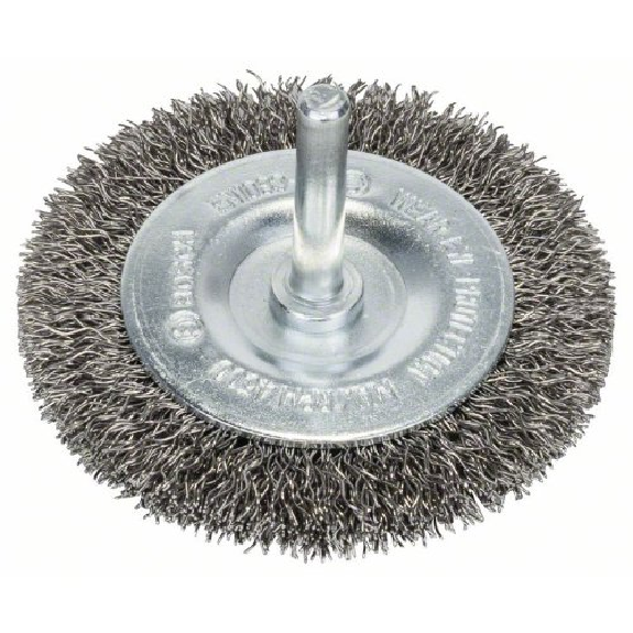 Scheibenbürste, Edelstahl, gewellter Draht, 70 mm, 0,3 mm, 10 mm, 4500 U/ min-Beschreibung lesen