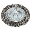 Scheibenbürste, Edelstahl, gewellter Draht, 70 mm, 0,3 mm, 10 mm, 4500 U/ min