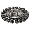 Scheibenbürste, Stahl, gezopfter Draht, 115 mm, 0,5 mm, 12 mm, 12500 U/min, M14