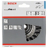 Scheibenbürste, Stahl, gezopfter Draht, 115 mm, 0,5 mm, 12 mm, 12500 U/min, M14