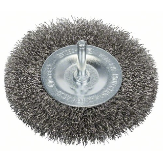 Scheibenbürste, Edelstahl, gewellter Draht, 100 mm, 0,3 mm, 10 mm, 4500 U/ min-Beschreibung lesen