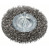 Scheibenbürste, Edelstahl, gewellter Draht, 100 mm, 0,3 mm, 10 mm, 4500 U/ min