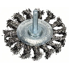 Scheibenbürste, Edelstahl, gezopfter Draht, 70 mm, 0,35 mm, 14 mm, 4500 U/ min
